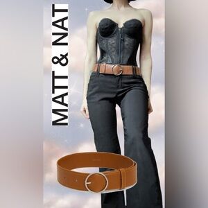 🤎 Matt & Nat - Brown Belt - Silver buckle